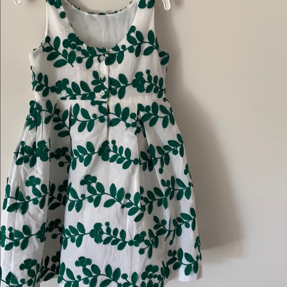 - Girls 4 Janie and Jack Green Embroidered Dress - Picture 3 of 5